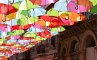 Цветные зонтики на улицах Агеды, фото №2 из 16