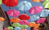 Цветные зонтики на улицах Агеды, фото №8 из 16